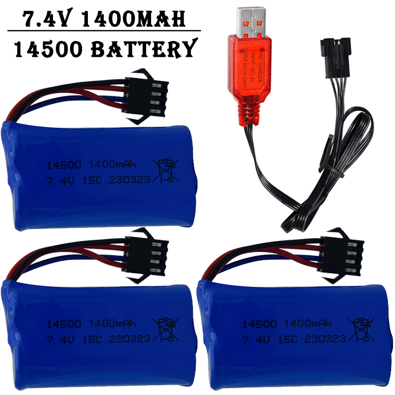 7.4V 1400mAh 14500 Lithium-Ion - Drone Battery Li-Ion ulasan dan harga