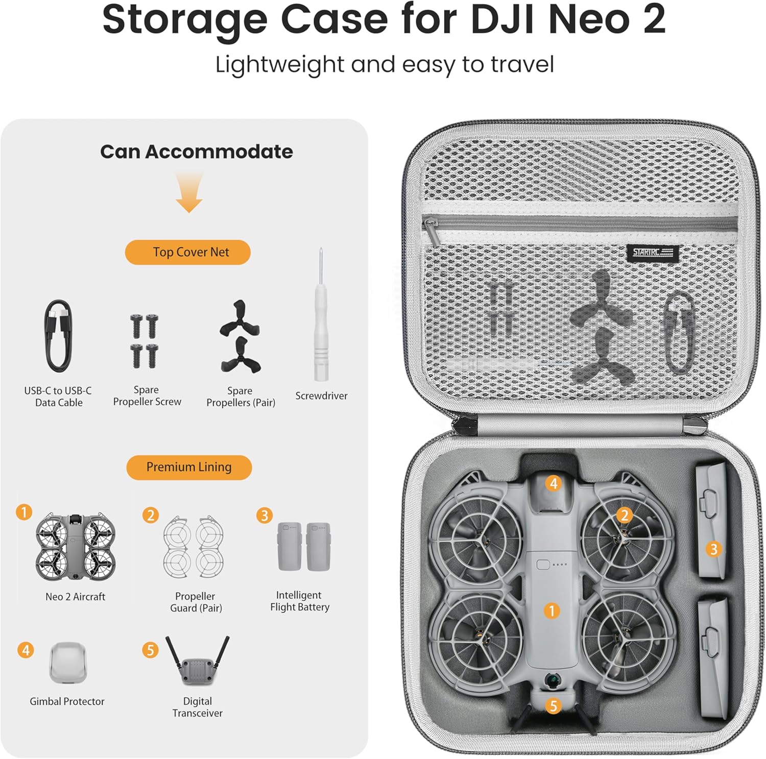 STARTRC Neo 2 Portable PU Shou - Drone Battery Bag ulasan dan harga