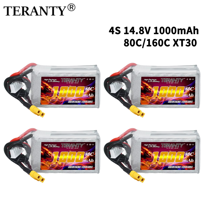 TERANTY 4S 1000mAh 14.8V 80C/1 - Drone Battery Connector ulasan dan harga