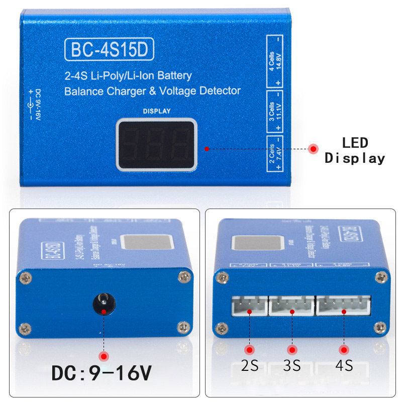 BC-4S15D 2-4S Lithium Balance  - Drone Battery Voltage Checker ulasan dan harga