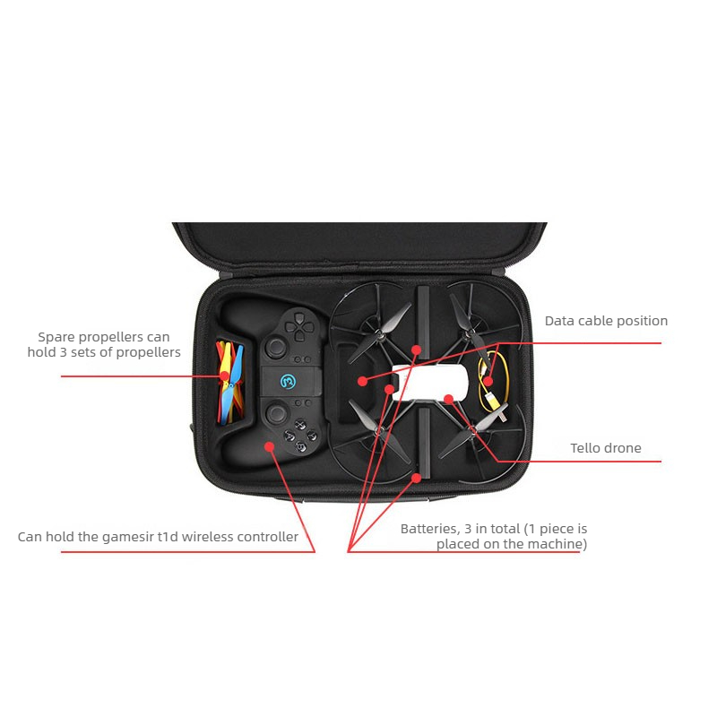 Storage Case for Tello Drone – - Drone Battery Bag ulasan dan harga