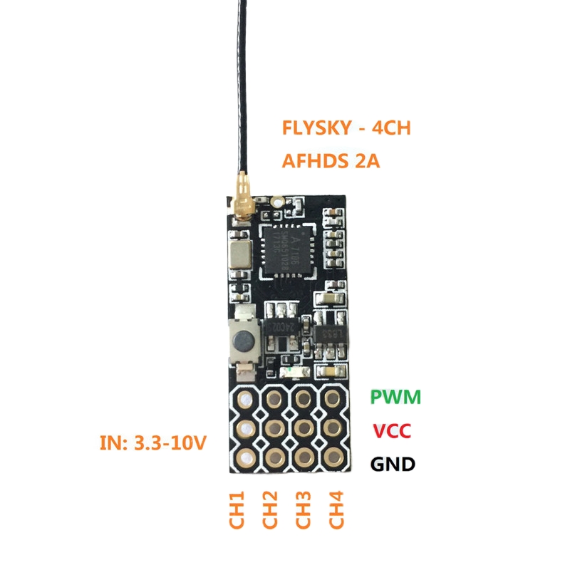 Flysky FS2A Mini Receiver 4CH  - Drone Battery Plate ulasan dan harga