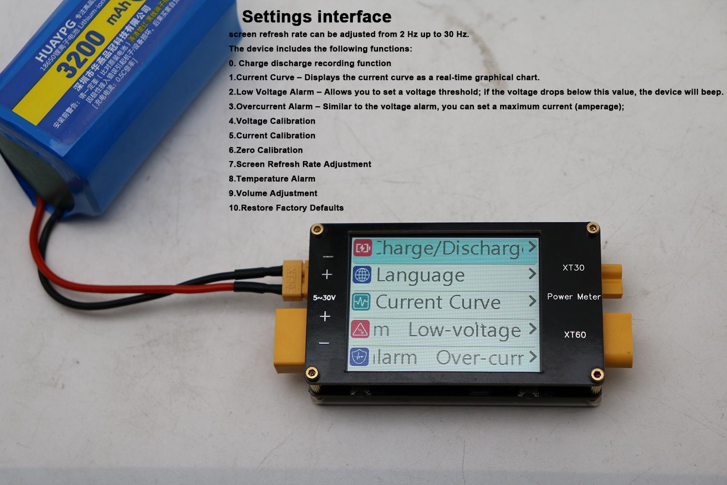 2.4Inch Display Power Meter XT - Drone Battery Voltage Checker ulasan dan harga