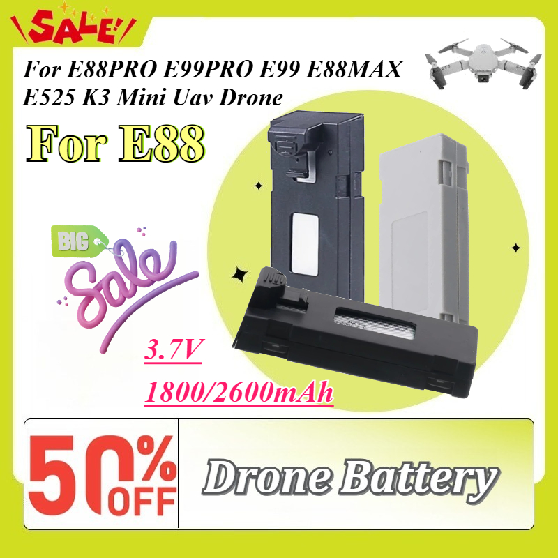 3.7V 1800/2600mAh Drone Spare  - Drone Battery Li-Ion ulasan dan harga