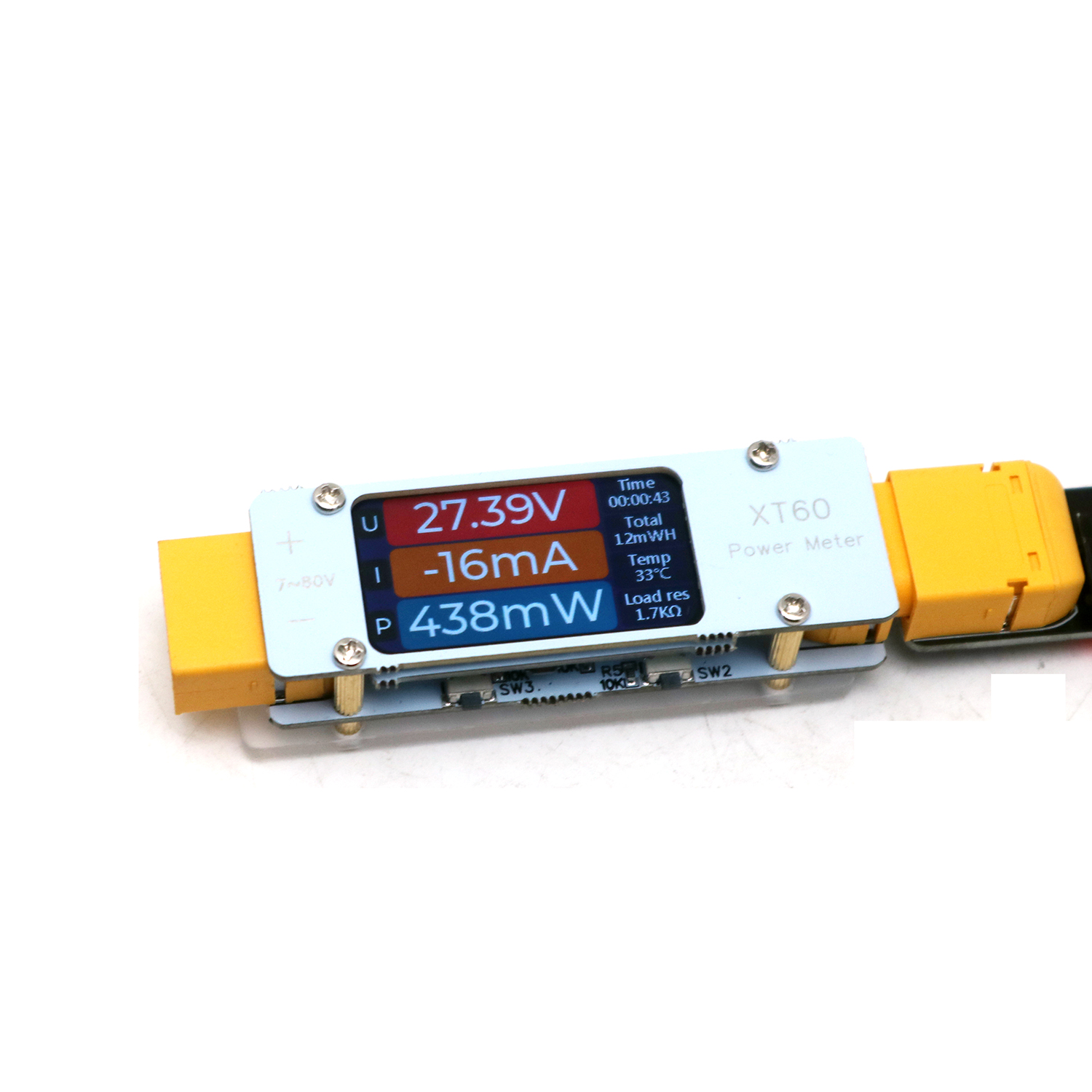 64A DC XT60 Power Meter Bidire - Drone Battery Voltage Checker ulasan dan harga
