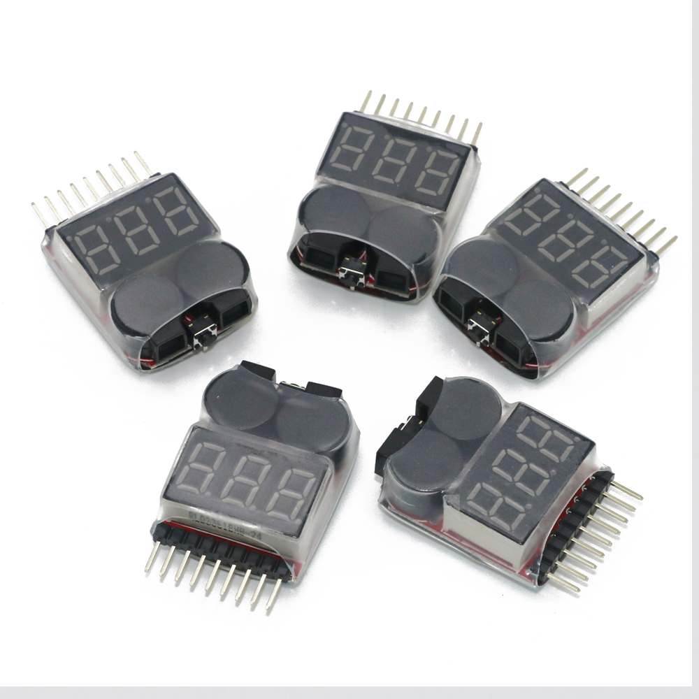 Lipo Battery Voltage Tester vo - Drone Battery Alarm ulasan dan harga
