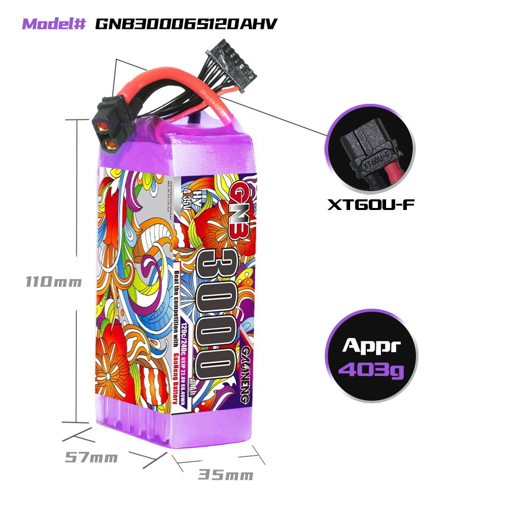 GNB Lipo Battery 6S 22.8V 3000 - Drone Battery 6S ulasan dan harga